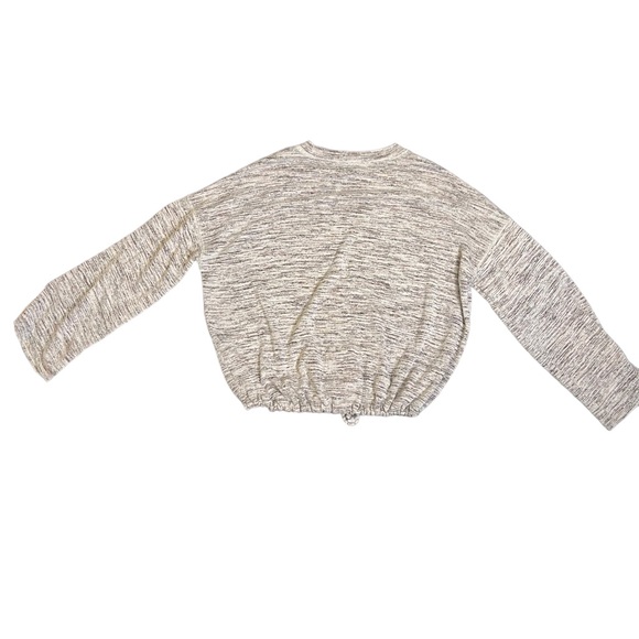 Aerie Crop Adjustable Knit Pullover Sweater Beige Size Medium - Picture 2 of 8